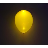 Gul LED 11" latex ballon - 5-Pack